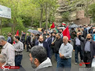 راهپیمایی روز جهانی قدس در بخش آسارا کرج برگزار شد