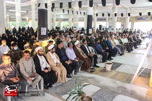 مراسم بزرگداشت اولین سالگرد شهدای خدمت در گلزار شهدای بهشت سجاد(ع) برازجان برگزار شد