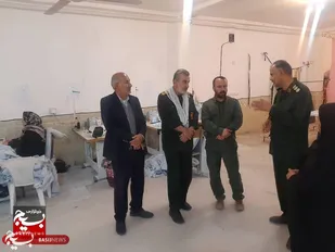بازدید مسئول بسیج سازندگی سپاه حضرت ولی عصر(عج) استان خوزستان از کارگاه تولید و اقتصاد مقاومتی در شهرستان باغملک&nbsp;