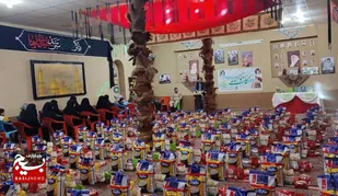 مهر بانوان جهادی ناحیه امام علی (ع) اهواز در راه کمک به محرومان
