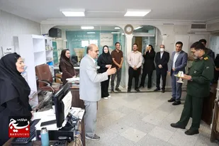 حضور فرمانده سپاه انصارالحسین(ع) در دفتر روزنامه همدان پیام و خبرگزاری تسنیم