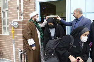 اعزام ۱۶۰ نفر از بسیجیان اهر به مناطق عملیاتی جنوب کشور