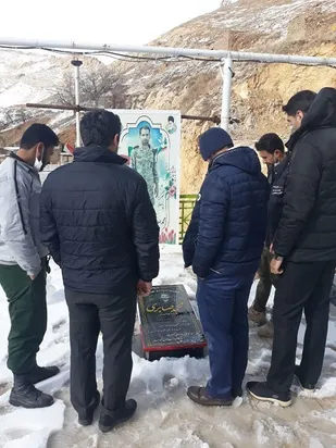برنامه میثاق با شهدا توسط رزمندگان گردان 112 امام حسین علیه السلام