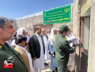 افتتاح پایگاه شهدای احد در شهرستان میرجاوه