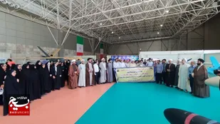 بازدید خانوادگی طلاب بسیجی از دستاوردهای صنعت موشکی نیروی هوا فضای سپاه