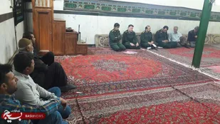 سرکشی فرمانده سپاه ناحیه میامی از پایگاه های روستای استربند+ تصاویر