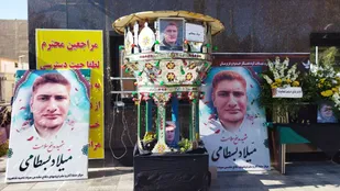 تشییع و تدفین پیکر دومین شهید مدافع سلامت دانشگاه علوم پزشکی شاهرود+ تصاویر