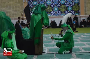 مراسم تعزیه خوانی هیئت جوانان ونوجوانان حضرت قاسم(ع) دراهرم برگزارشد