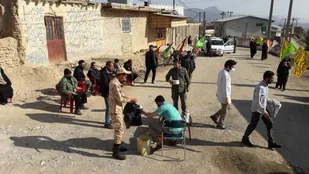 طراوت کاروان خدمت  جهادی در ایستگاه دشت شاد کالپوش