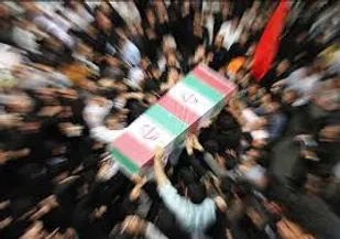 تشییع پیکر شهید مدافع حرم تیپ فاطمیون در شهرستان بویین زهرا