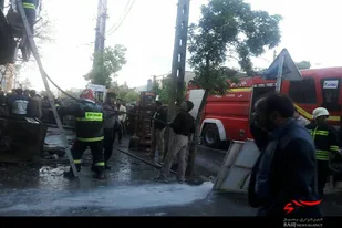 حریق اغذیه فروشی در ملایر مهار شد