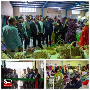 برپایی نمایشگاه اقتصاد مقاومتی هفته بسیج در بندر خمیر (رودبار)&nbsp;