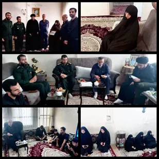 دیدار فرمانده سپاه پیشوا با خانواده شهید هرندی
