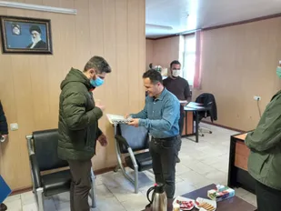 تجلیل از سربازان نمونه سپاه انصار المهدی (عج) استان توسط مدیر مرکز تربیت بدنی