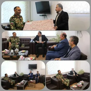 دیدار فرمانده تیپ هجومی ۱۵۸ شهید کشاورزیان با شهردار شاهرود
