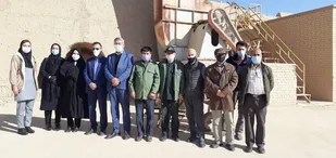بازدید مسئولین بسیج ادارات الحدید شاهرود از واحد صنعتی سفال+ تصاویر