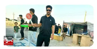 برپایی ایستگاه صلواتی به عشق حسین(ع) در دهستان چنانه شوش