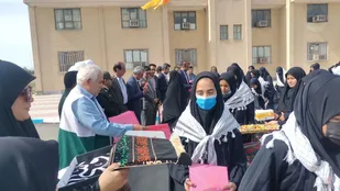اعزام 90 نفر از دانش آموزان خواهر شهرستان کهنوج به راهیان نور