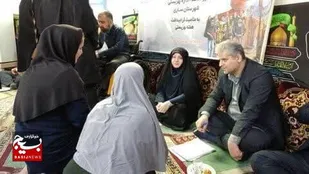 استقرار میز ارتباطات مردمی با حضور مدیرکل بهزیستی مازندران در مسجد حضرت ابوالفضل(ع) ساری