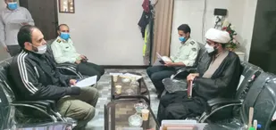 جلسه تعامل بسیج و نیروی انتظامی در راستای حفظ امنیت محلات اسلامی شاهرود
