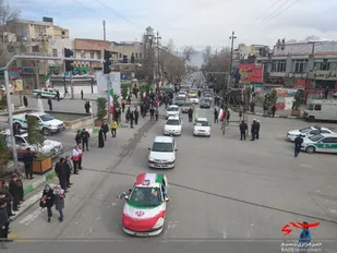 متفاوت ترین راهپیمایی ۲۲ بهمن تاریخ در کرمانشاه برگزار شد+عکس