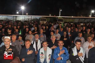 کاروان ۵۵۰ نفره باغملک در مسیر بدرقه قائد شهید