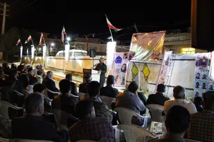 آئین رونمایی از تمثال سرداران و فرماندهان شهید دربن