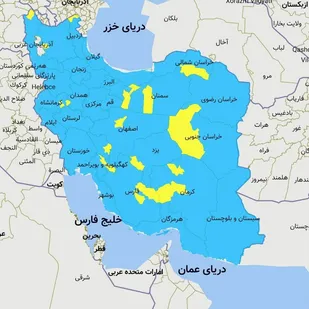 رنگبندی کرونایی شهرستان&zwnj;های کشور