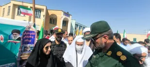 بازدید شورای اداری شهرستان فنوج از نمایشگاه دستاوردهای بسیجیان همزمان با نمایش اقتدار گردان&zwnj;های جان&zwnj;فدای ایران