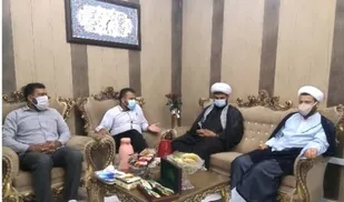 دیدارمسئول نمایندگی ولی فقیه درناحیه قشم با کارکنان سپاه فرودگاه