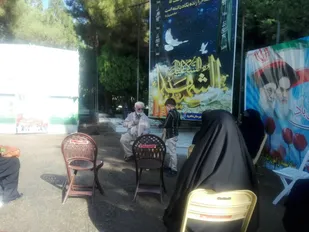 برگزاری محفل روایتگری در گلزار شهدا شاهرود+ تصاویر