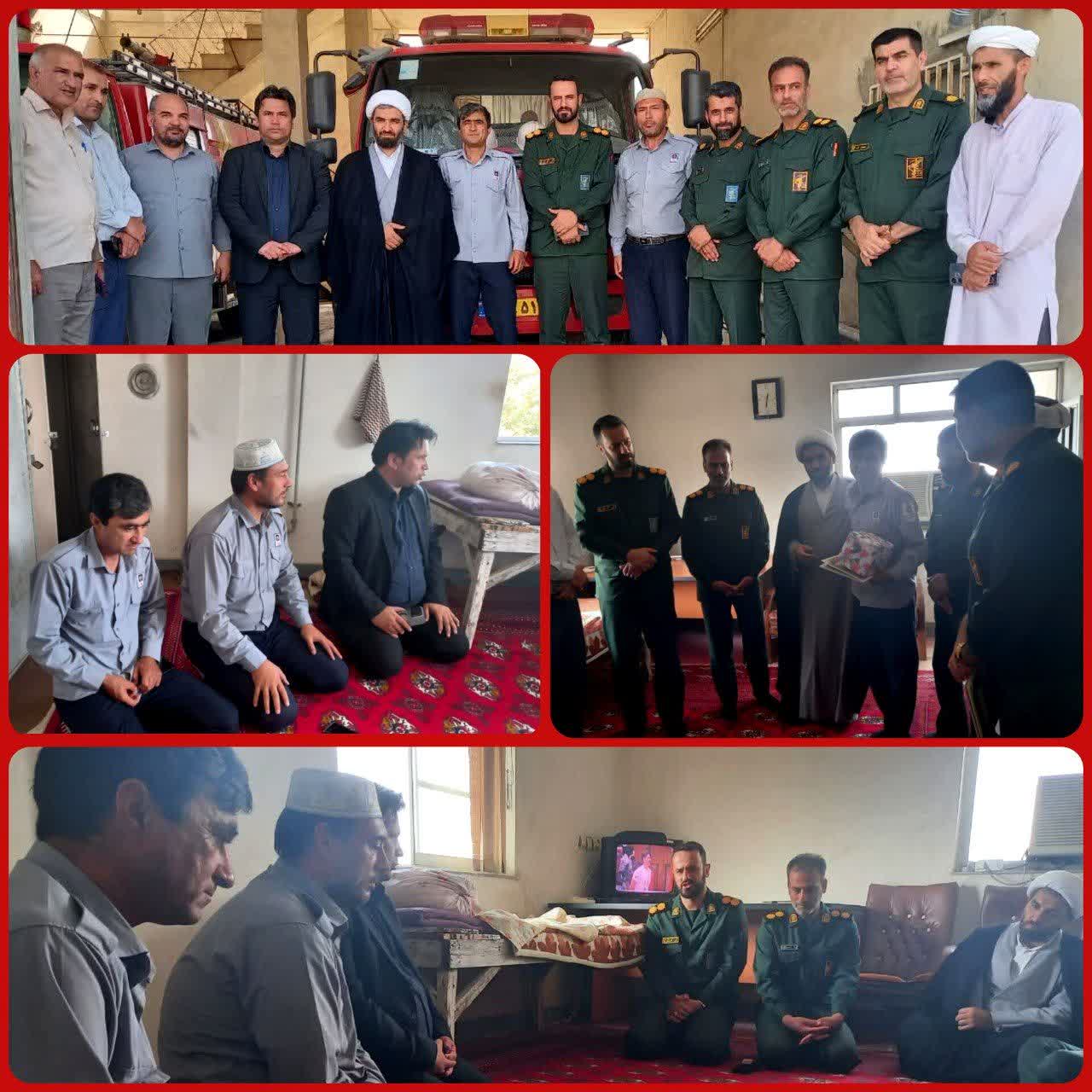 تجلیل از آتش‌نشانان در سپاه گمیشان