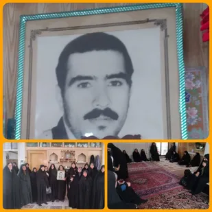دیدار با خانواده معلم ایثارگر مهدی صمدی در خمینی شهر