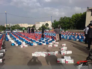 اجرای بخشی از سومین رزمایش کمک مومنانه گروه جهادی منتظران موعود بخش سجاس