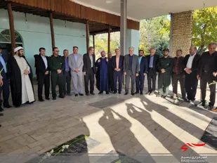مزار مطهر شهدا ساوجبلاغ همزمان با هفته بسیج گلباران شد