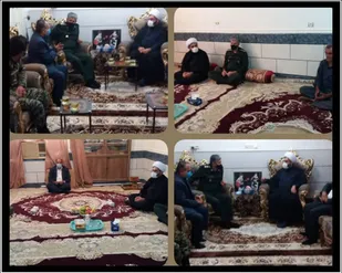 دیدار با خانواده شهید پورجلو و هاشمی فر
