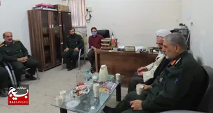 دیدار صمیمانه فرمانده سپاه و مسئول دفتر نمایندگی ولی فقیه در سپاه حضرت ولی عصر عج خوزستان با مجموعه معاونت روابط عمومی و تبلیغات سپاه استان +عکس