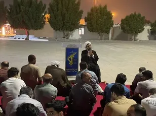 نشست بصیرتی و تبیینی با بسیجیان شهر درگهان جزیره قشم