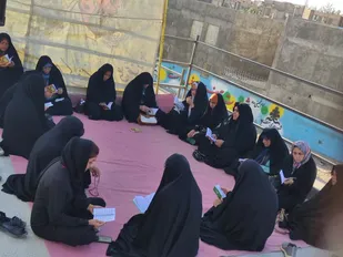 برگزاری مراسم دعای ندبه در جوار مزار شهید گمنام به مناسبت هفته دفاع مقدس