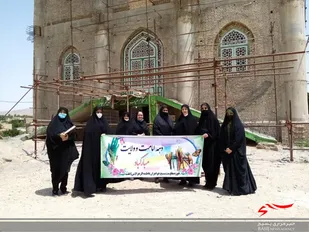 غبارروبی امام زاده علی ابن عبدالله ابن جعفر طیار (س) بنادکوک دیزه