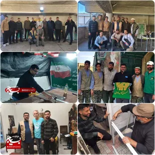 حضور میدانی طلاب جهادی بسطام از آواربرداری در تهران تا برپایی موکب در شاهرود