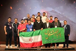 پیام تبریک بسیج وررشکاران به پولادمردان وزنه برداری ایران