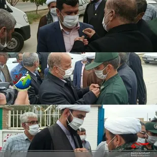 اهداء نشان خادم یاری به فرمانده حوزه سنخواست