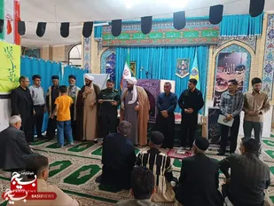 تجلیل از نوجوان بسیجی حافظ یک جزء قرآن مجید