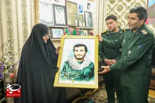 دیدار معاون هماهنگ کننده سپاه کربلا با خانواده معظم شهید نورعلی یونسی