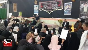 کاروان پرچم حضرت معصومه مهمان مسجد امام حسین زاهدان شد