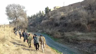 پیاده روی بسیجیان در درجزین
