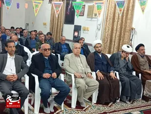 تجلیل از پاسداران پایگاه مقاومت بسیج امام حسین (ع) باغک شمالی به مناسبت میلاد امام حسین (علیه السلام)