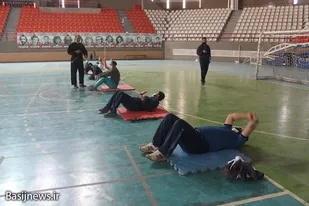 برگزاری آزمون آمادگی جسمانی کارکنان سپاه ناحیه همدان