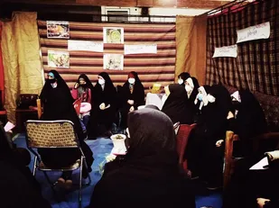 بازدید از نمایشگاه فرا زمان، فرا مکان ویژه دختران واقع در دانشگاه علم و هنر